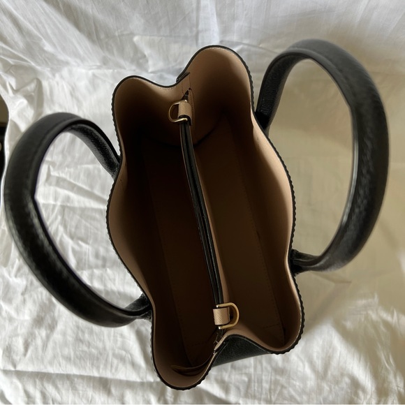 Kate Spade Small Eva Leather Satchel Crossbody Black Bag - Picture 3 of 10